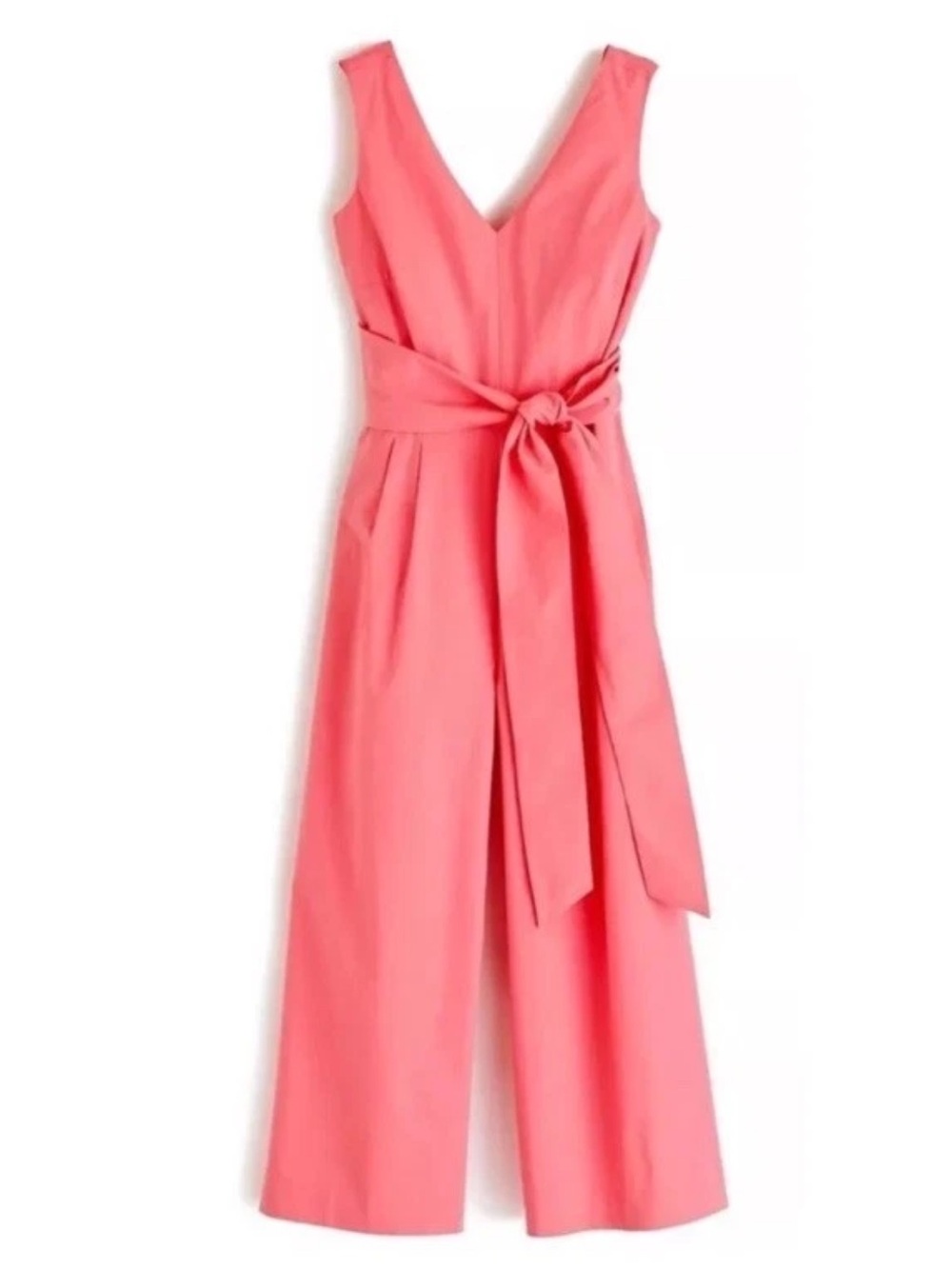 J Crew cotton cross tie jumpsuit size 4